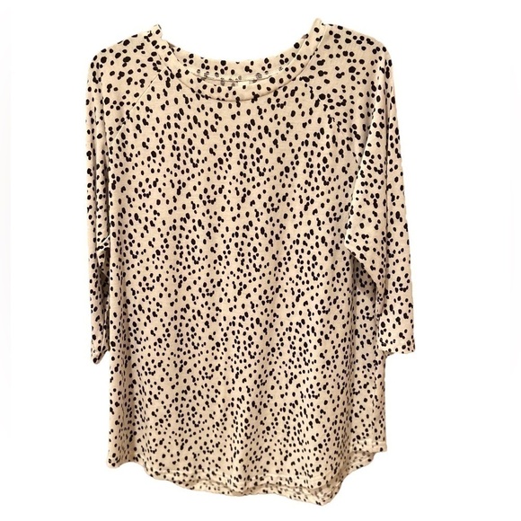 TICKLED Teal Size Large Top - Picture 1 of 6